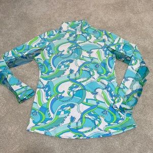 IBKUL quarter zip golf pullover sz XS